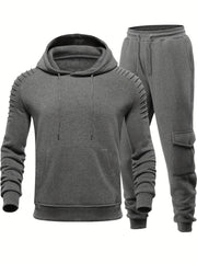 Men's 2 Piece Hoodie Sweatsuit Sets Jogging Athletic Suits