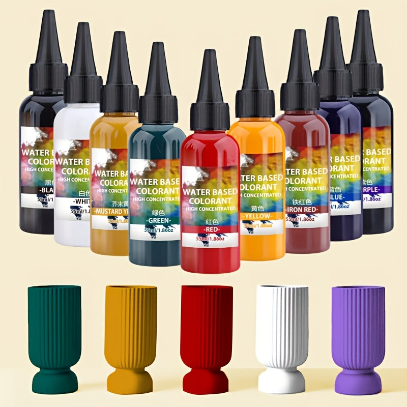 High Concentrated Water Based Pigment Paint 9 volume Cement & Gypsum Pigment 55m