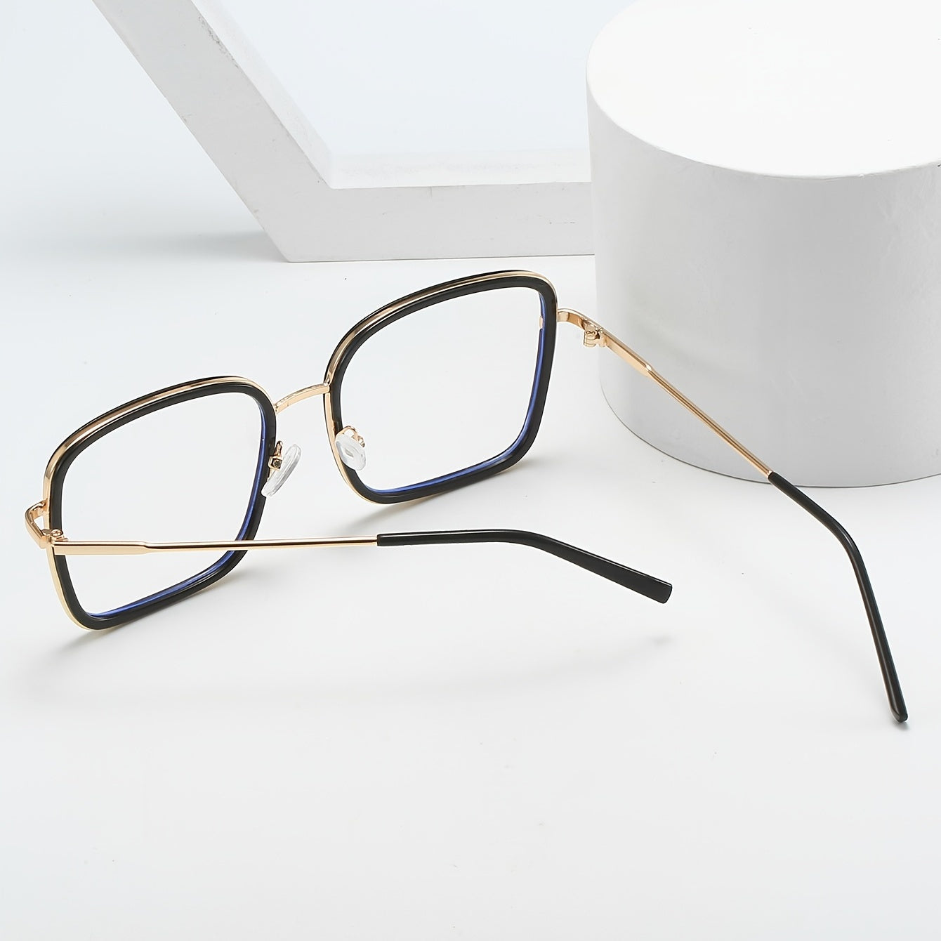 Unisex Light Blocking Glasses Clear Lens Student Eyeglasses Frame