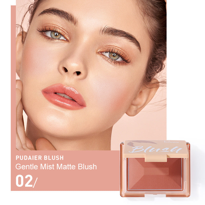Pudaier Soft Matte Monochrome Blusher for Natural Look