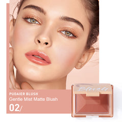 Pudaier Soft Matte Monochrome Blusher for Natural Look
