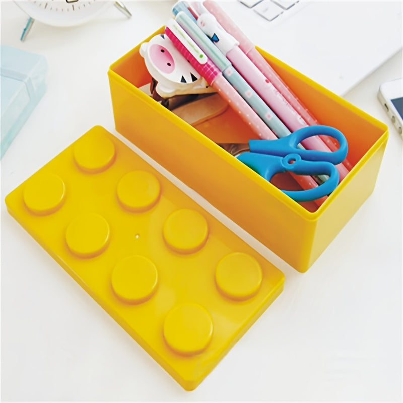 Stackable Building Blocks Storage Box for Stationery and Small Items