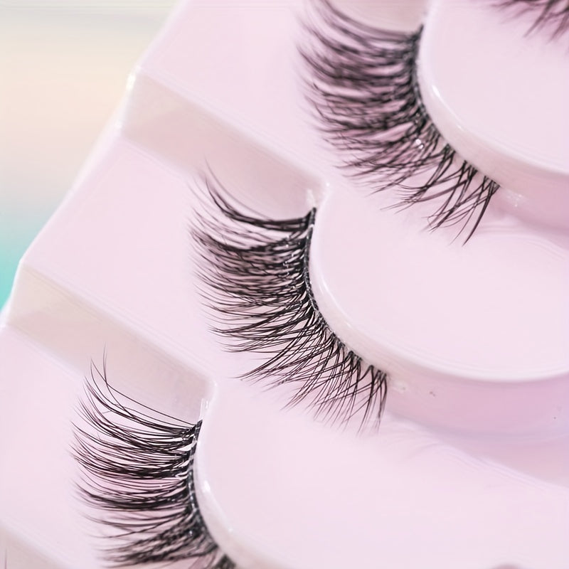 3D Wispy Crisscross Half Lashes for Natural Look