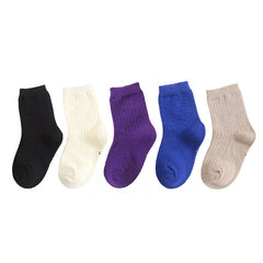 10 Pairs Girls Rainbow Candy Crew Socks for Kids