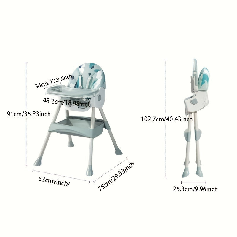 Adjustable Kids Chair with Rocker, Wheel and Reclining Function
