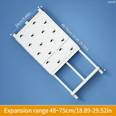 Retractable Wardrobe Storage Divider with Layered Compartments