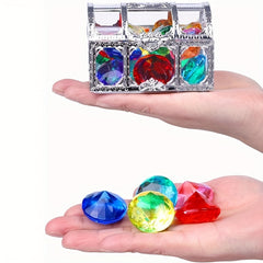 30pc Colorful Diamond Treasure Chest Pool Toys for Summer Swimming