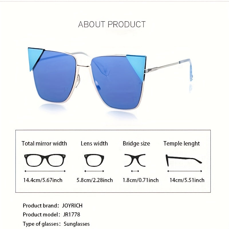 Men's Cat Eye Sunglasses Anti UV Lightweight Outdoor Sports Accessory