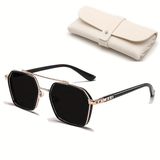 Men's Vintage Polarized Square Sunglasses UV Protection