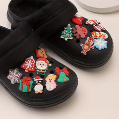 50 Pcs Cartoon Shoes Buckle PVC Christmas Shoe Charms DIY Accessories