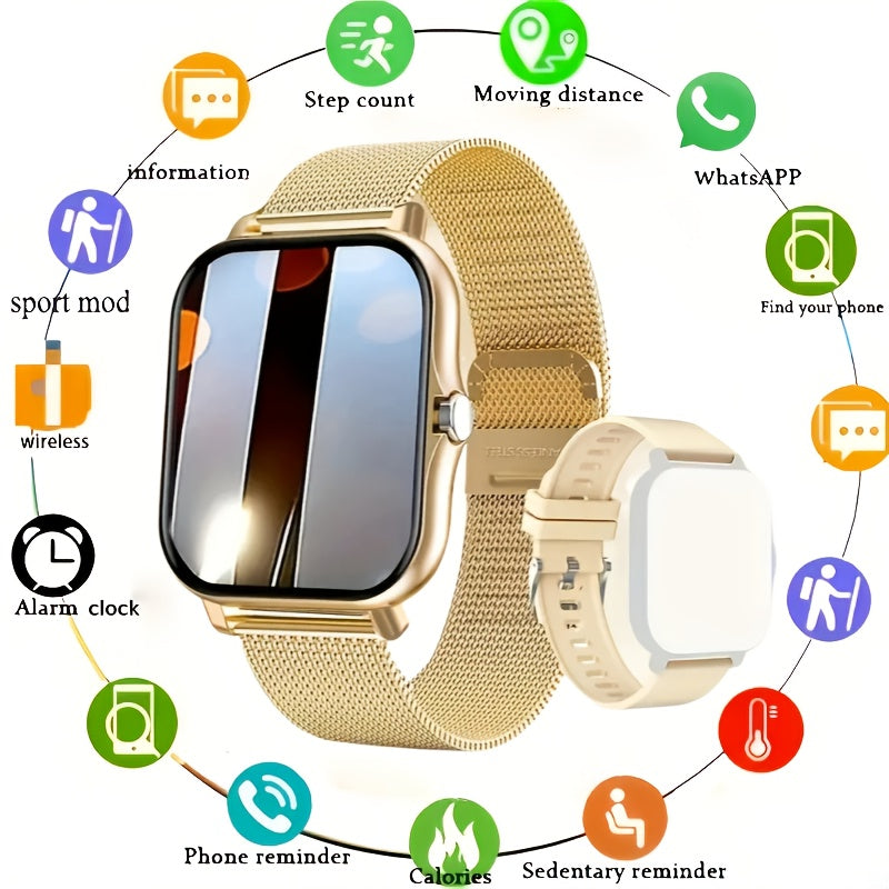 Sports Smartwatch 1.83'' Full Touch Screen Display w/ Message Answer