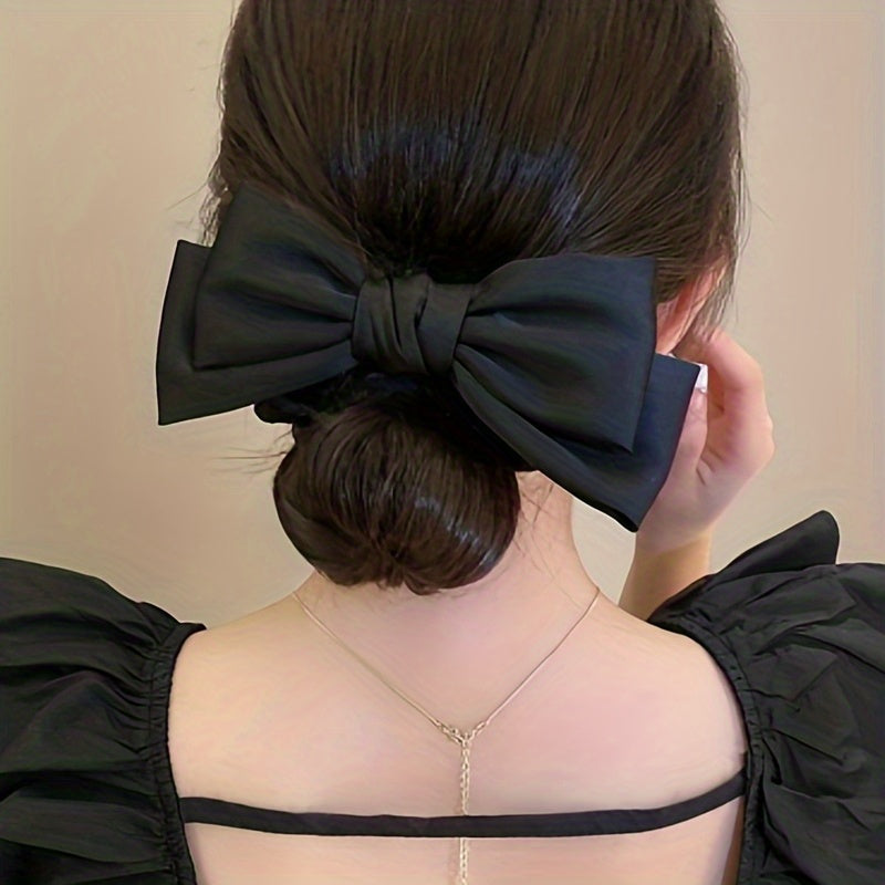 Double Bow Hair Scrunchies Sweet Ponytail Holder