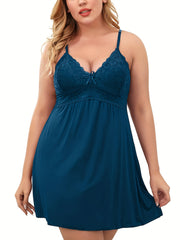 Sexy Plus Size Lace Nightdress Stretchy Comfort Lingerie