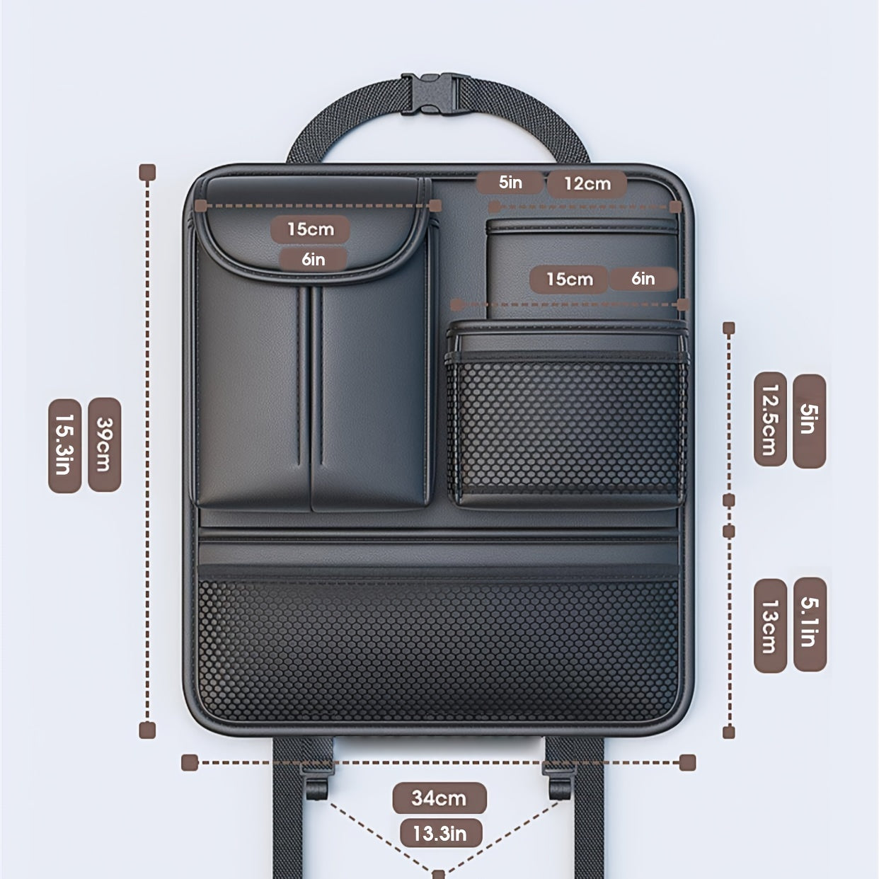 Car Seat Back Storage Bag Multifunctional Storage Box Car Interior Bag