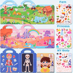 Kids' DIY Sticker Book Set - Bubble & Jelly Stickers
