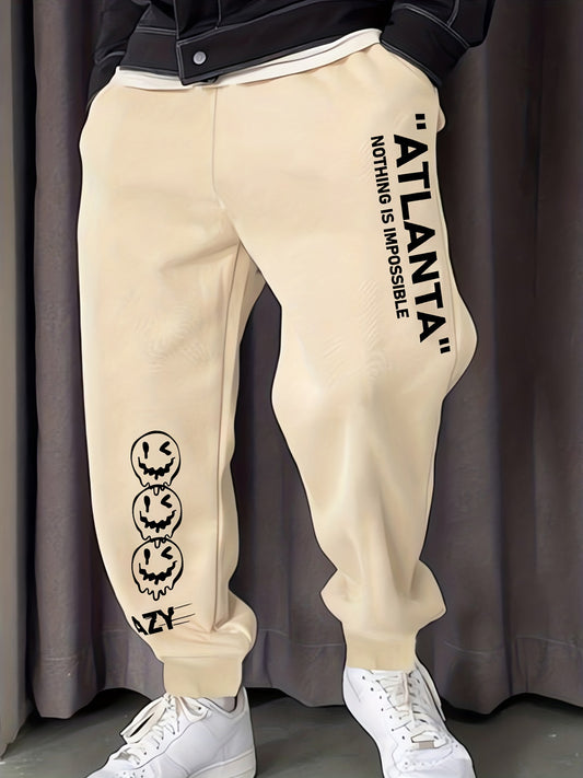 Men's Drawstring Sweatpants Loose Fit Casual Joggers