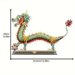 Dragon Building Blocks Culture Animal DIY Bricks Desk Decoration