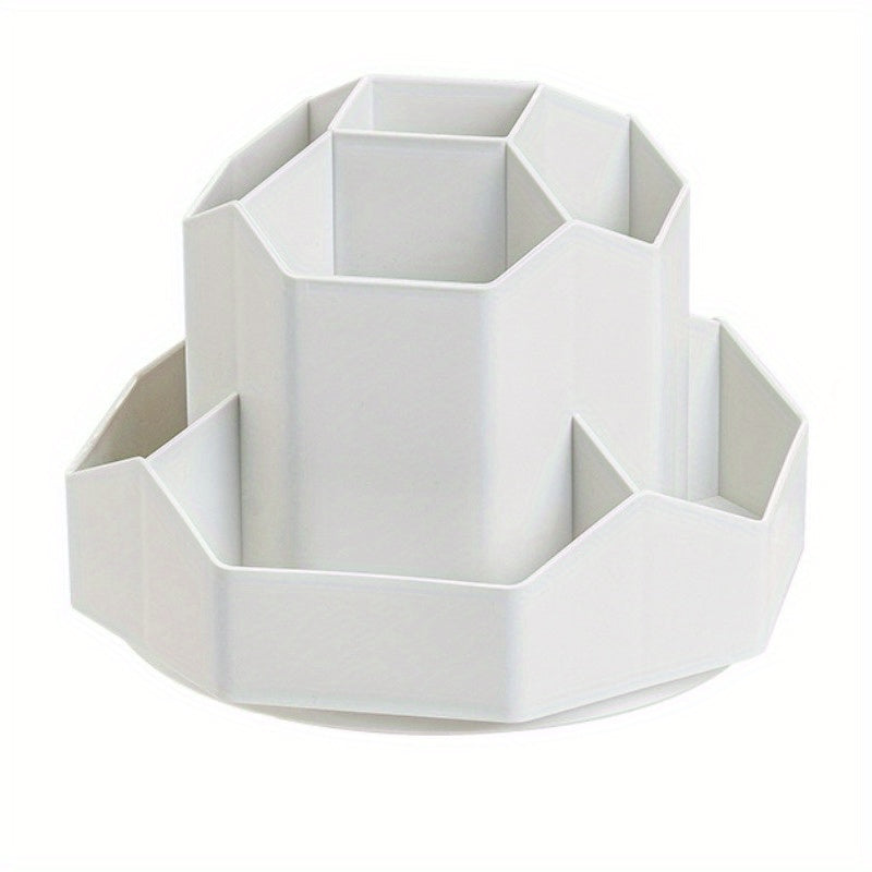 360 Rotating Cosmetic Organizer Box Makeup Brush Case Holder Lipstick Holder