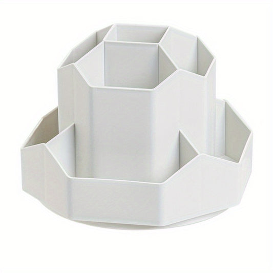 360 Rotating Cosmetic Organizer Box Makeup Brush Case Holder Lipstick Holder