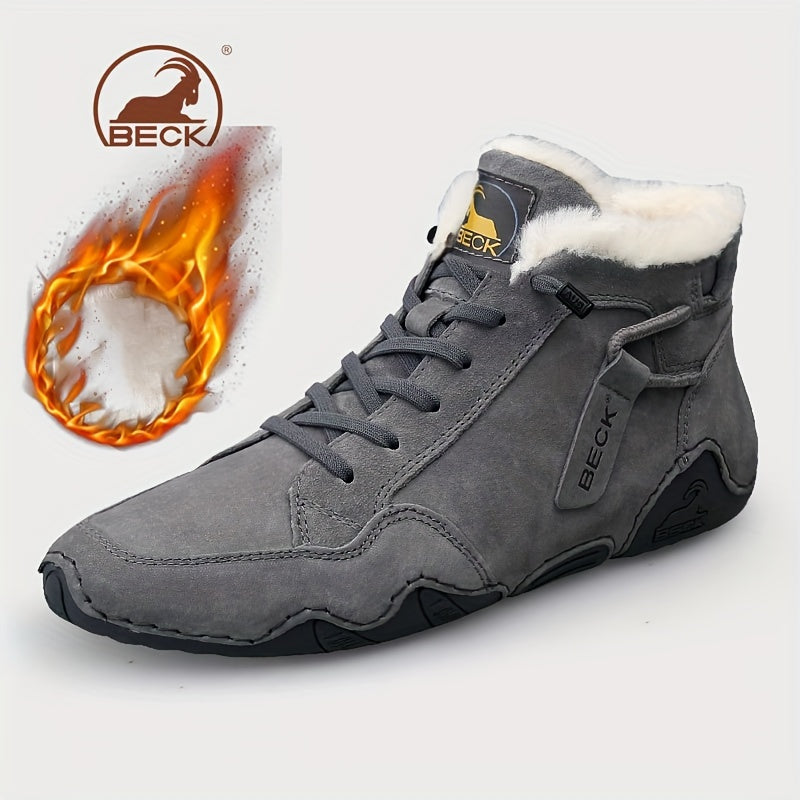 Men's Thermal Winter Boots Lace ups Casual Walking Shoes