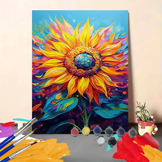 DIY Sunflower Painting Kit for Beginners - Hand Coloring Gift Crafts Decoration