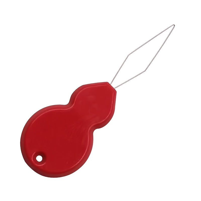 Plastic Needle Threader Gourd Shaped DIY Cross Stitch Threading Tool