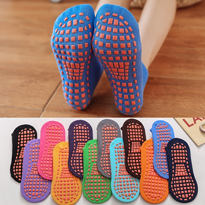 Anti Slip Trampoline Socks Parent Child Cotton Elastic Sports Socks
