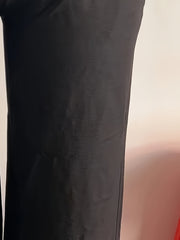  Solid Wide Leg Trousers with Pockets
