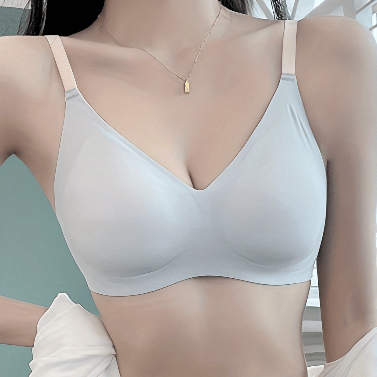 Seamless Wireless Bra Comfy Push Up Everyday Bra Women's Lingerie