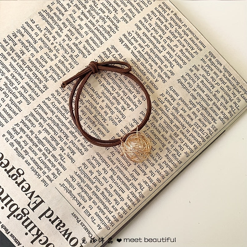 Heart Decor Hair Tie Elastic Hair Ring Ponytail Holder