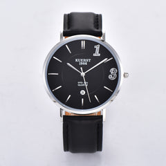 KUERST Ultra Thin Quartz Watch Calendar Romantic Wristwatch Gift