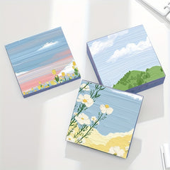 Convenience Landscape Stickers Set Office Student Memo Stationery 5 Styles