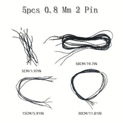 5pcs 0.8mm 2 Pin Connecting Cable for LED Light Kit DIY Blocks Model