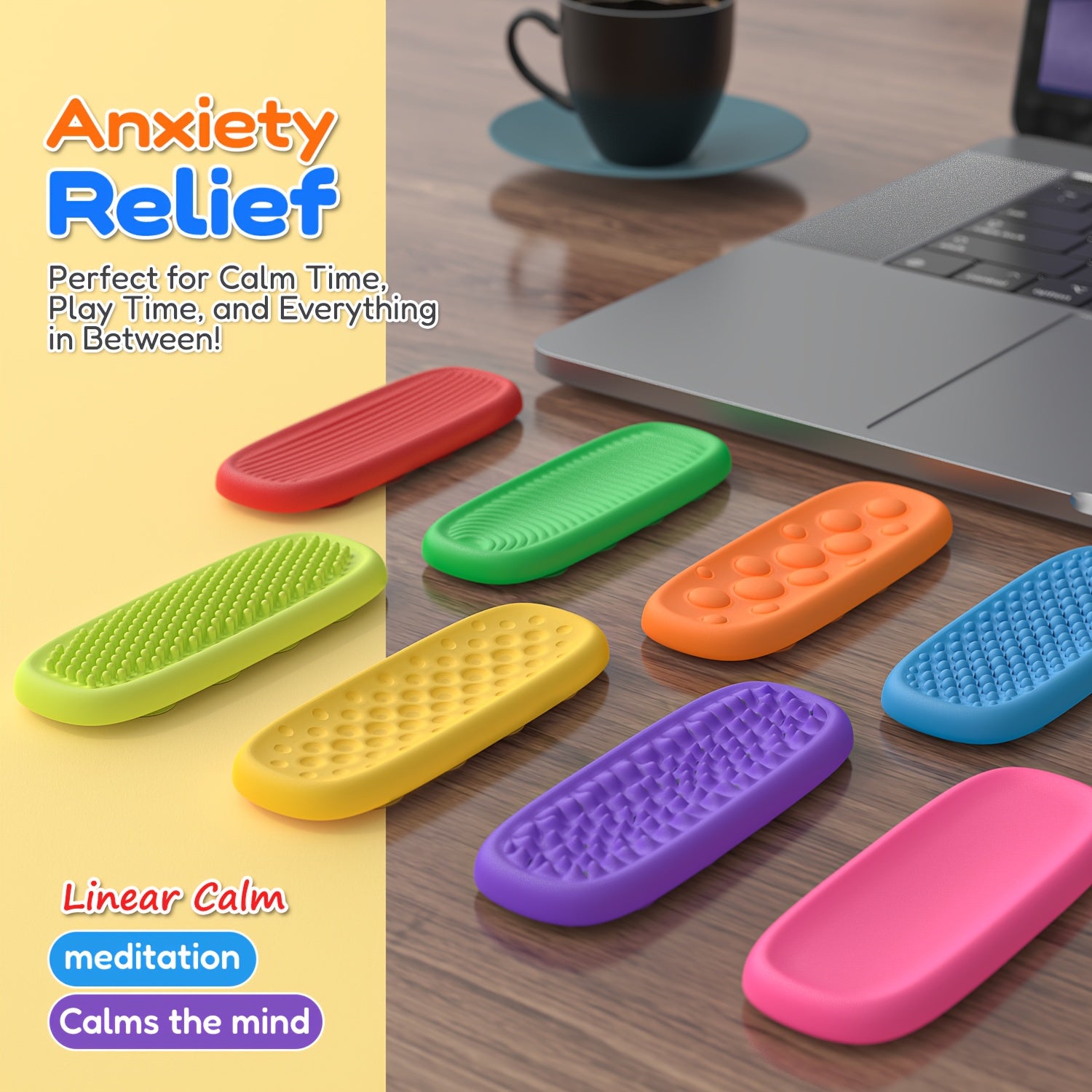 Soft Texture Strips Relaxation Toys - Party and Classroom Rewards