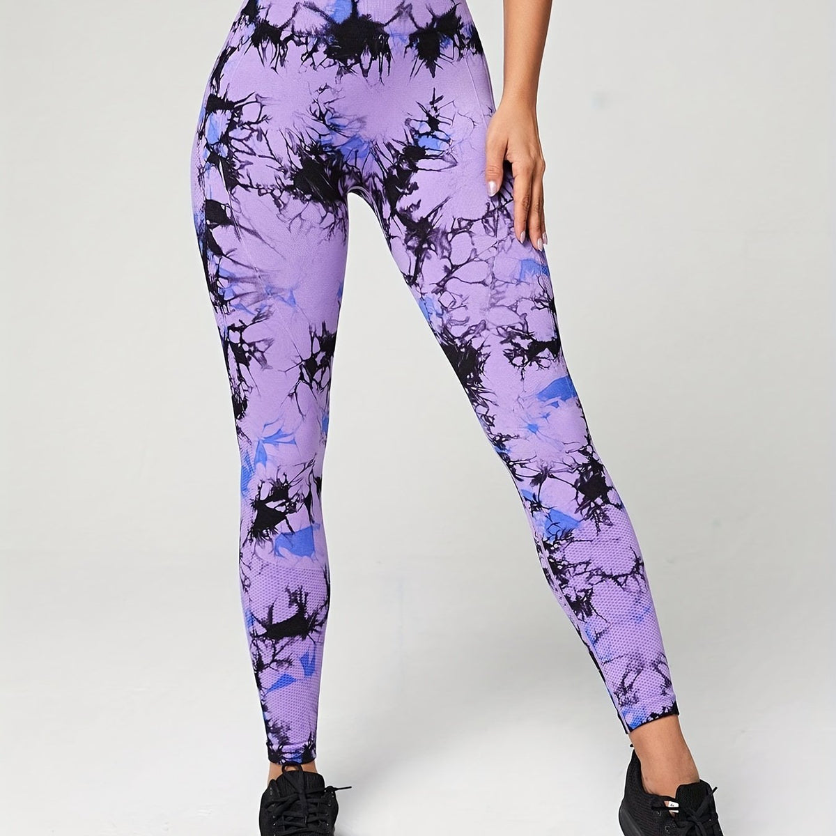 Tie Dye Sports Seamless High Waist Yoga Leggings