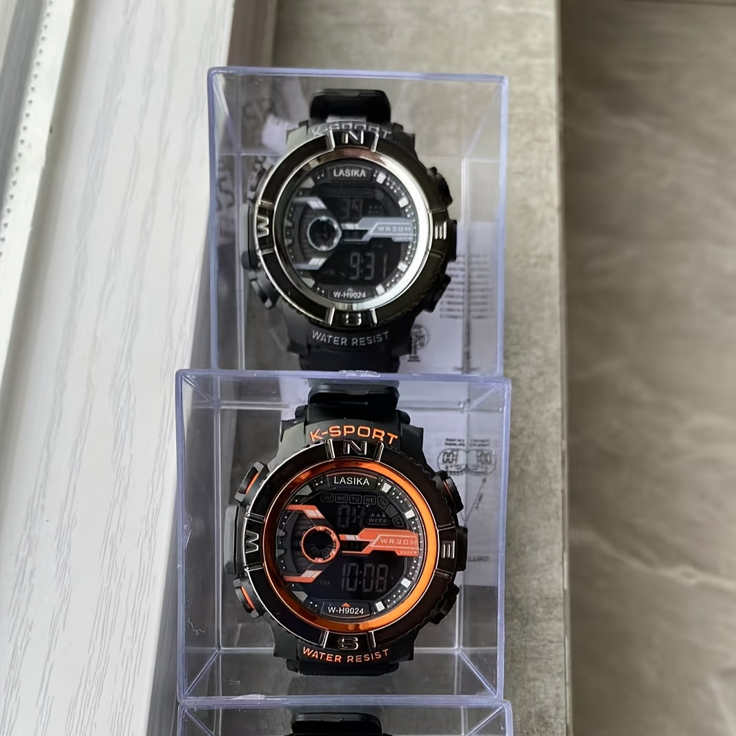 Boys' Waterproof Alarm Clock Watch for Ages 8-18