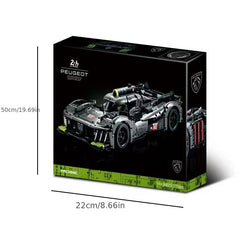 Technical Peugeoted 9X8 Hybrid Hypercar Racing Car Building Blocks