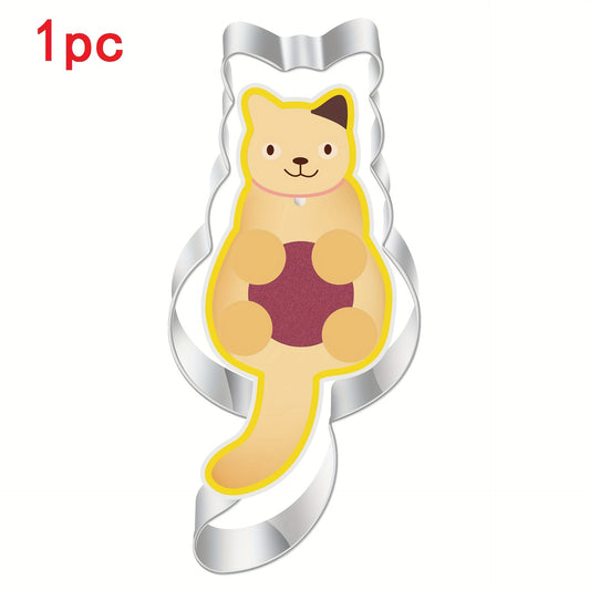 Cat Shaped Aluminium Baking Mould for Cookies & Cakes
