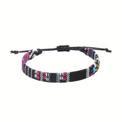 Colorful Wax Thread Braided Anklet Mexican Friendship Rope Bracelet