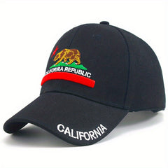 Street Canvas Baseball Cap Summer Letter Embroidery Peaked Cap