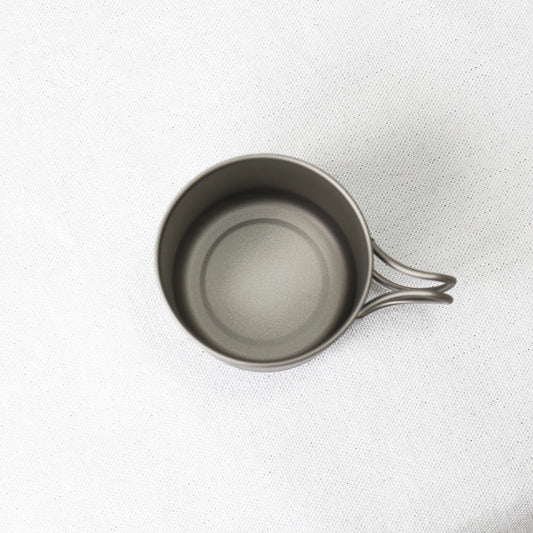 Titanium Portable Folding Single Layer Cup for Camping Lightweight Tea Cup