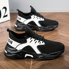 Women's Letter Graphic Mesh Running Shoes Anti Slip Athletic Sneakers