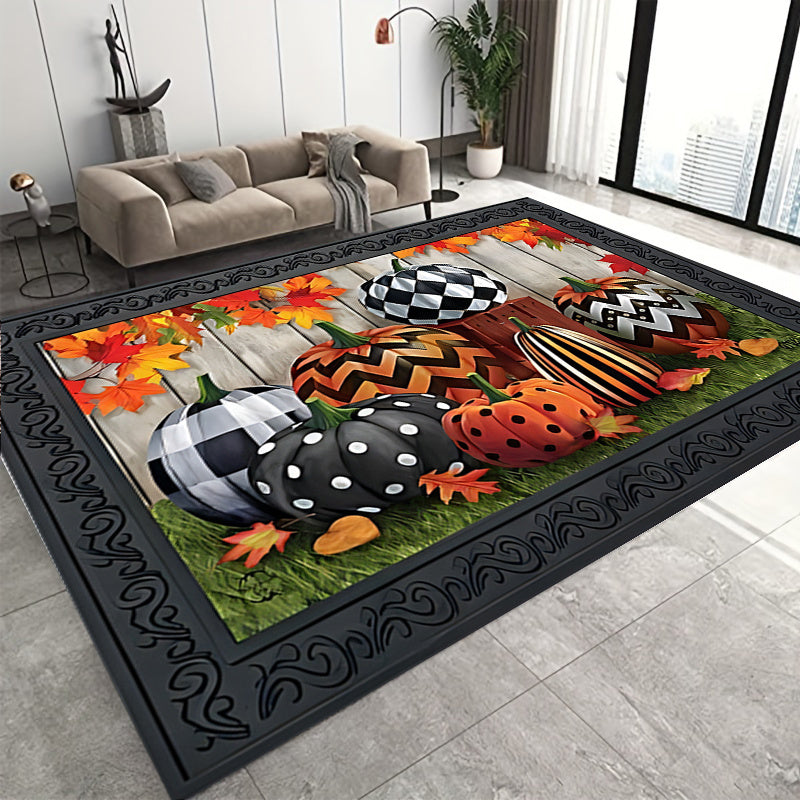 Witch Pleated Pattern Halloween Decorative Carpet Kitchen Mat