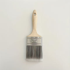 1pc 7.62cm Beavertail Handle Flat Paint Brush for Wall, Soft Filament