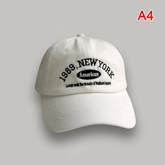 Retro Baseball Cap Women's Autumn Street Letter Embroidery Peaked Cap Summer Men