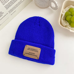 Vintage Woolen Beanie Hat Women's Cap Autumn Winter Cold Cap