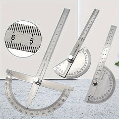 Stainless Steel Angle Ruler 0-180 Degrees Measure Tool