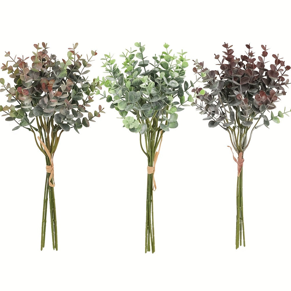 6pcs Eucalyptus Hand held Green Plants DIY Flower Arrangement Props