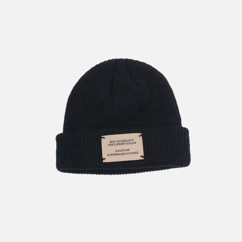 Vintage Woolen Beanie Hat Women's Cap Autumn Winter Cold Cap