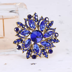 Rhinestone Floral Brooch Women's Accessories Fine Jewelry